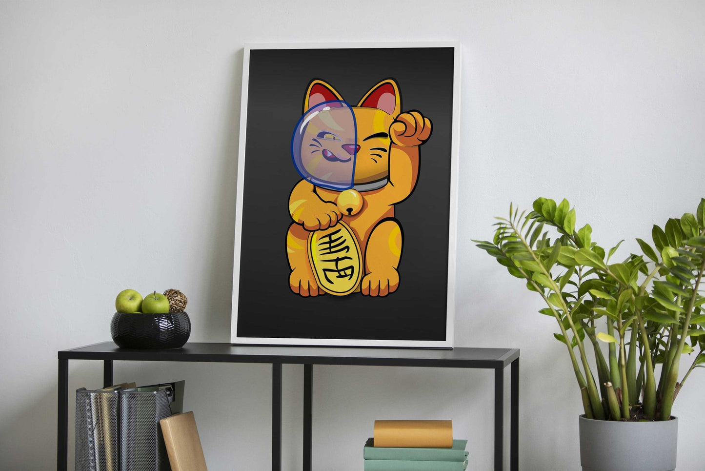 Maneki Neko Lucky Cat Asian Style Poster | Wall Art for Home & Office | High-Quality Print - High-Quality Visual Display