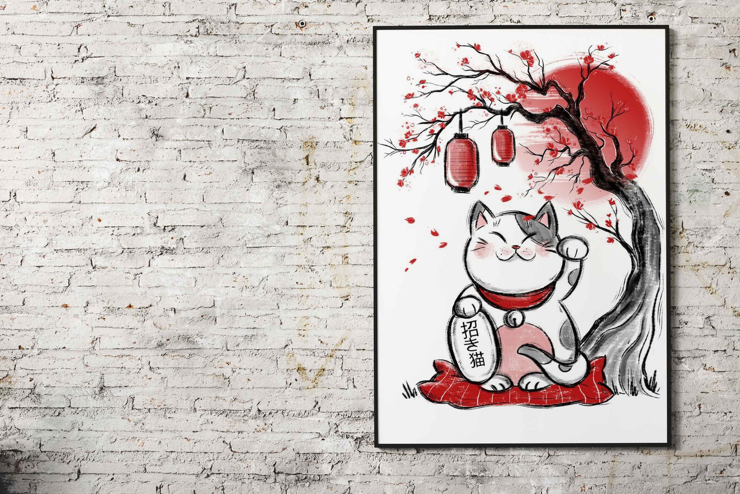 ManekiNeko Asian Style Poster | Wall Art for Home & Office | High-Quality Print - High-Quality Visual Display