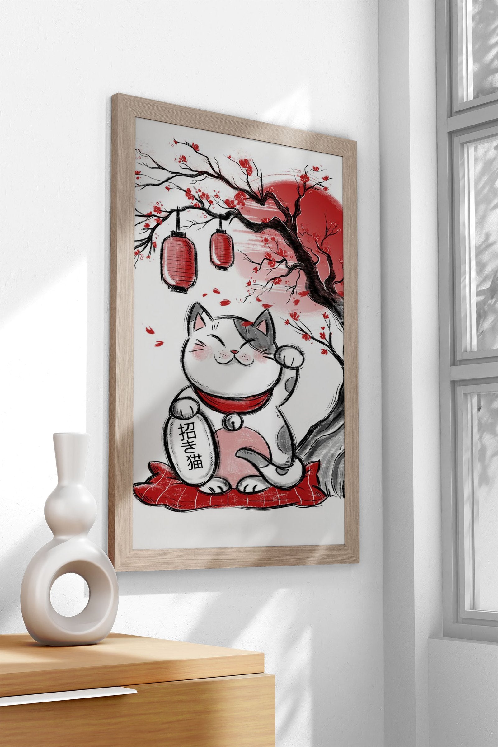 ManekiNeko Asian Style Poster | Wall Art for Home & Office | High-Quality Print - High-Quality Visual Display