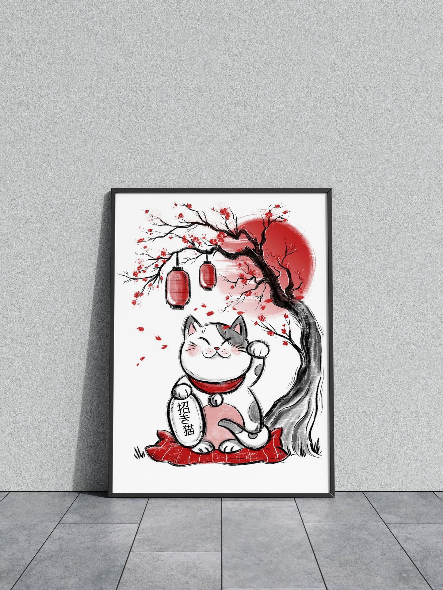 ManekiNeko Asian Style Poster | Wall Art for Home & Office | High-Quality Print - High-Quality Visual Display