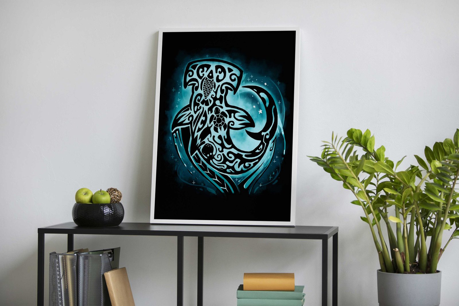 Maori Shark Asian Style Poster | Wall Art for Home & Office | High-Quality Print - High-Quality Visual Display