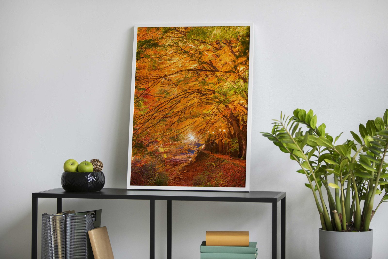 Maple Lake Kawaguchi Asian Style Poster | Wall Art for Home & Office | High-Quality Print - High-Quality Visual Display