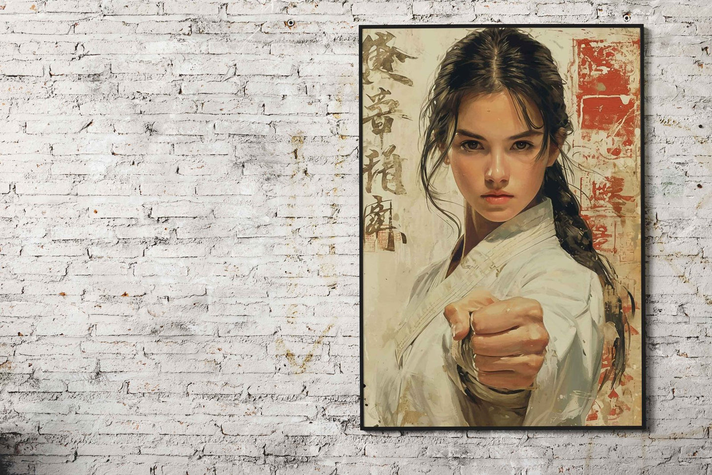 Martial Arts Woman Asian Style Poster | Wall Art for Home & Office | High-Quality Print - High-Quality Visual Display