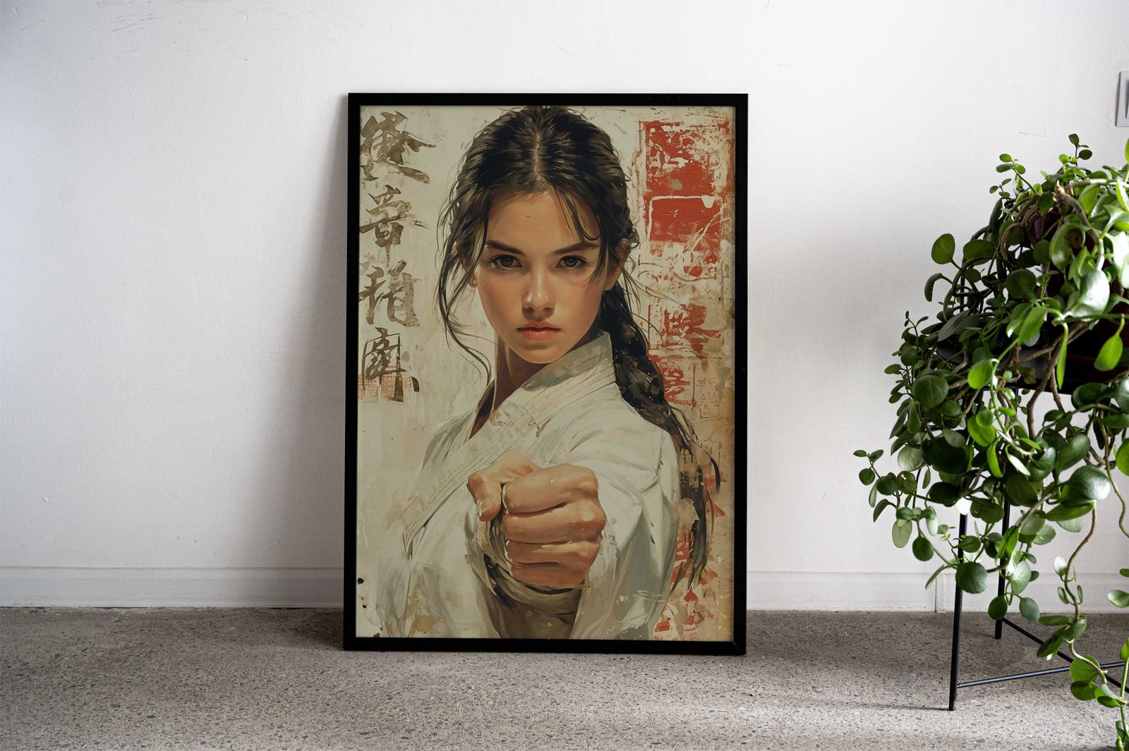 Martial Arts Woman Asian Style Poster | Wall Art for Home & Office | High-Quality Print - High-Quality Visual Display