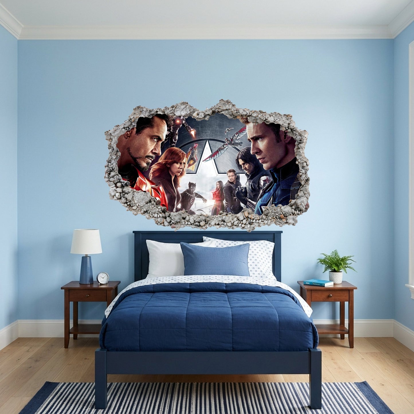 Marvel Avengers Superheroes 3D Effect Sticker Kids Room Decor 013
