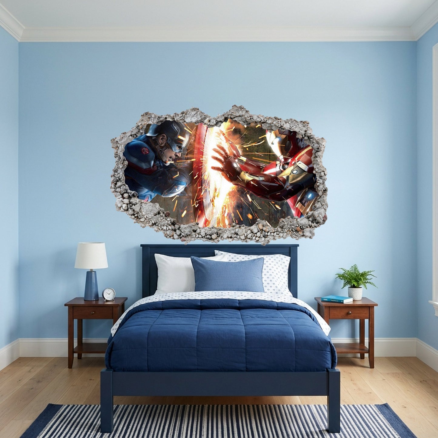 Marvel Avengers Superheroes 3D Effect Sticker Wall Art Sticker 031