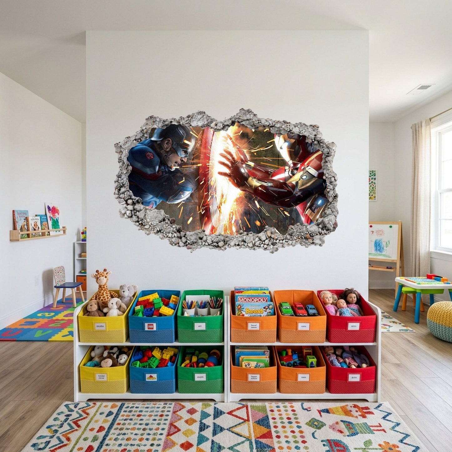 Marvel Avengers Superheroes 3D Effect Sticker Wall Art Sticker 031