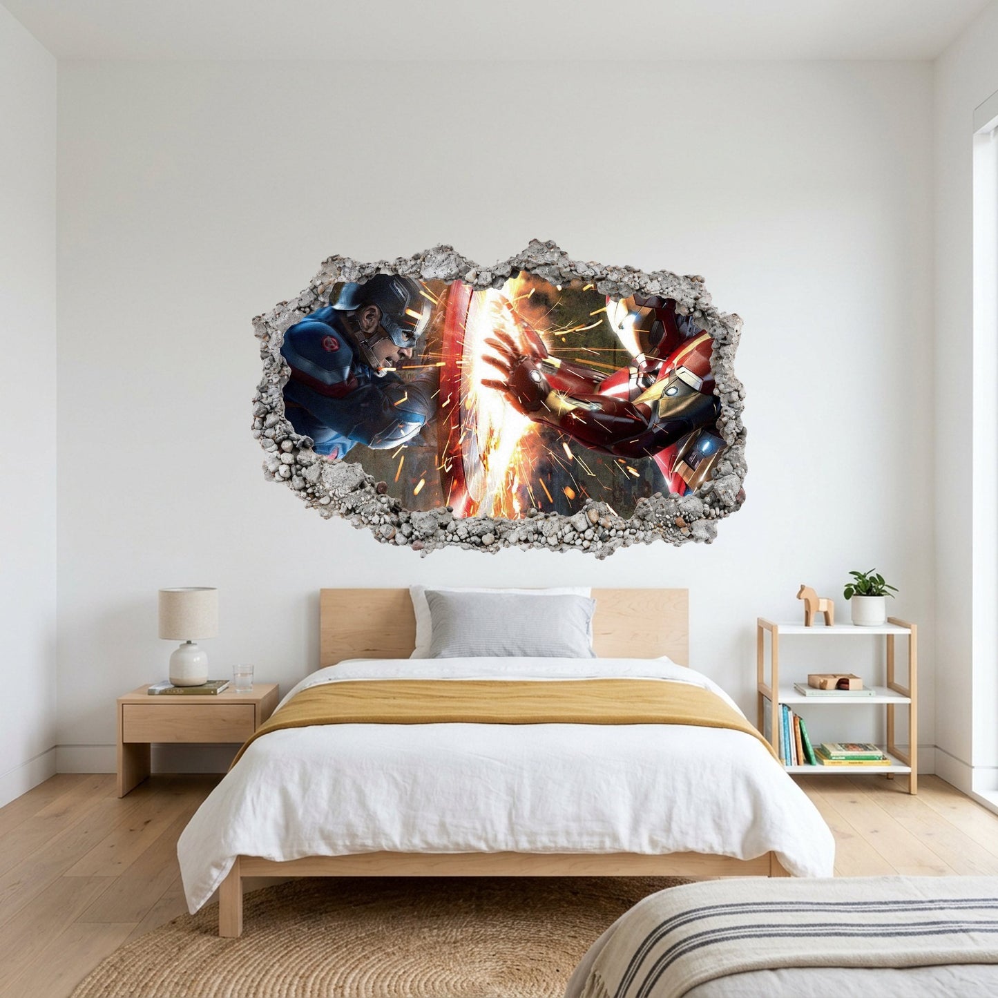 Marvel Avengers Superheroes 3D Effect Sticker Wall Art Sticker 031