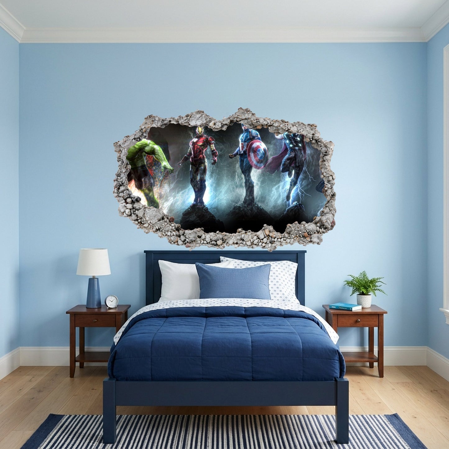 Marvel Avengers Superheroes Nursery Wall Art Playroom Art Decal 005