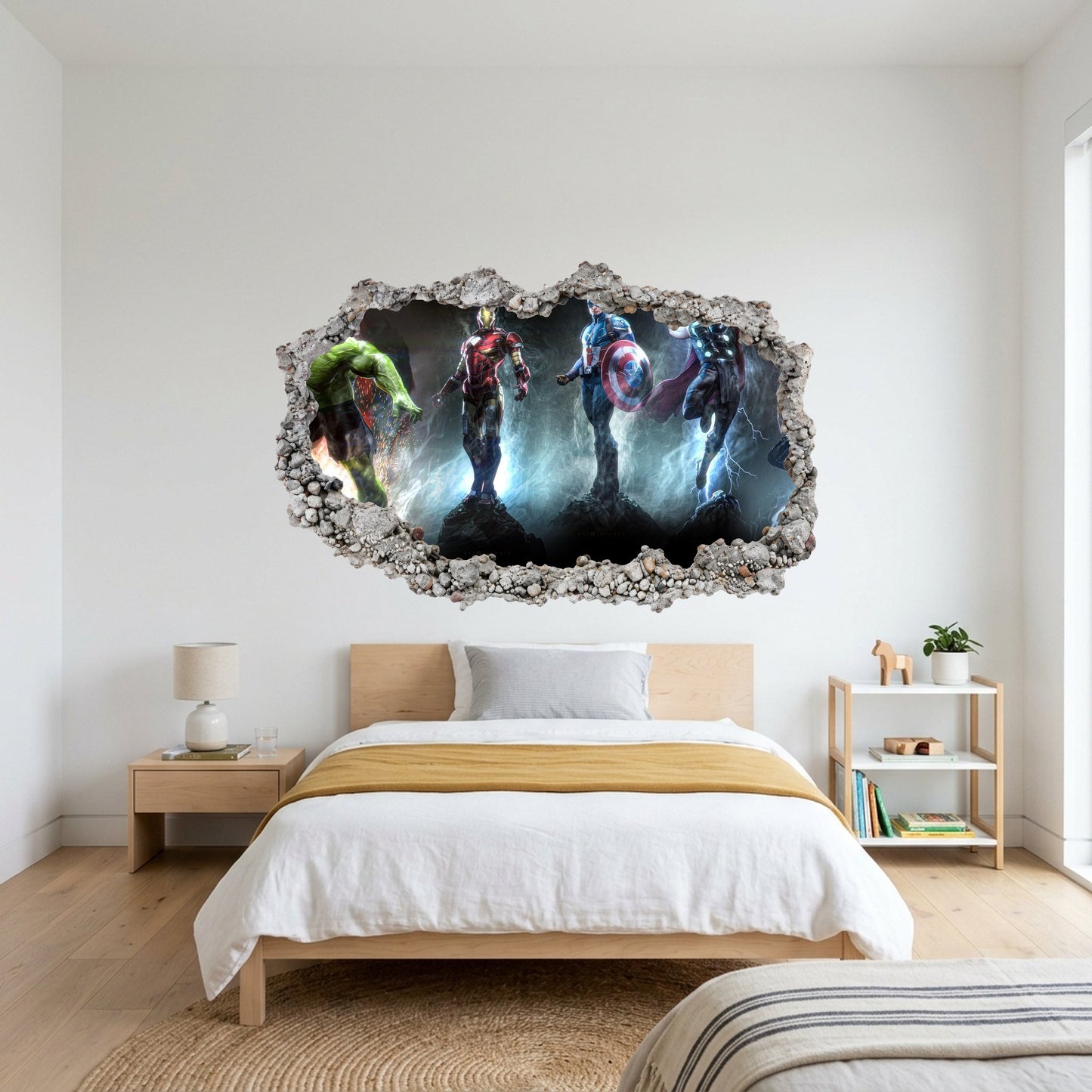 Marvel Avengers Superheroes Nursery Wall Art Playroom Art Decal 005
