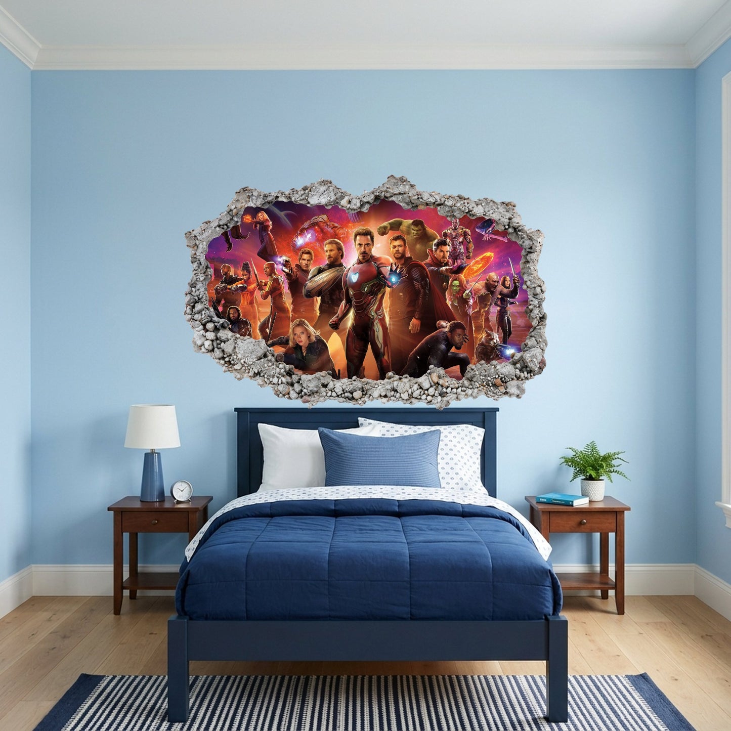 Marvel Avengers Superheroes Nursery Wall Art Vinyl Mural 030