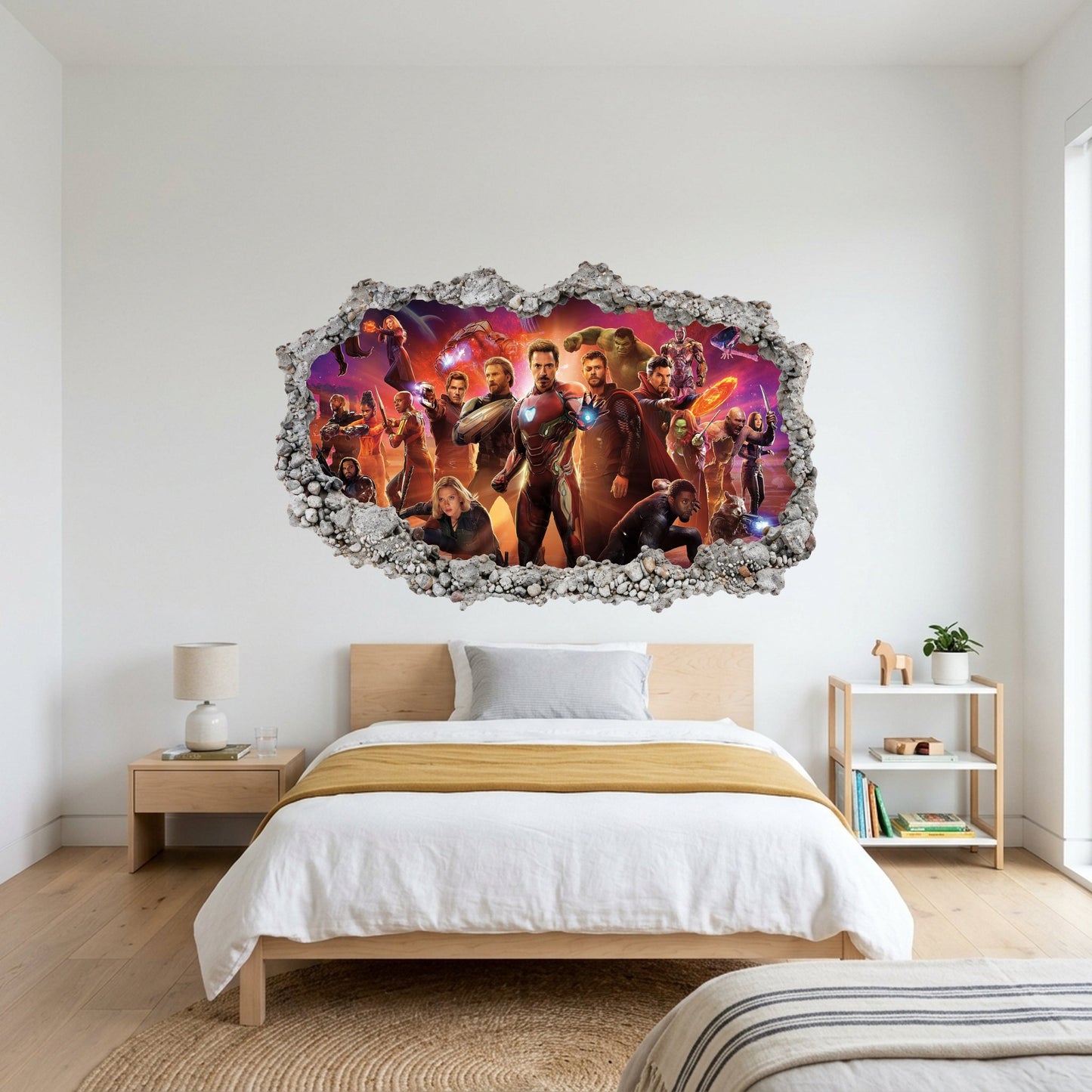 Marvel Avengers Superheroes Nursery Wall Art Vinyl Mural 030