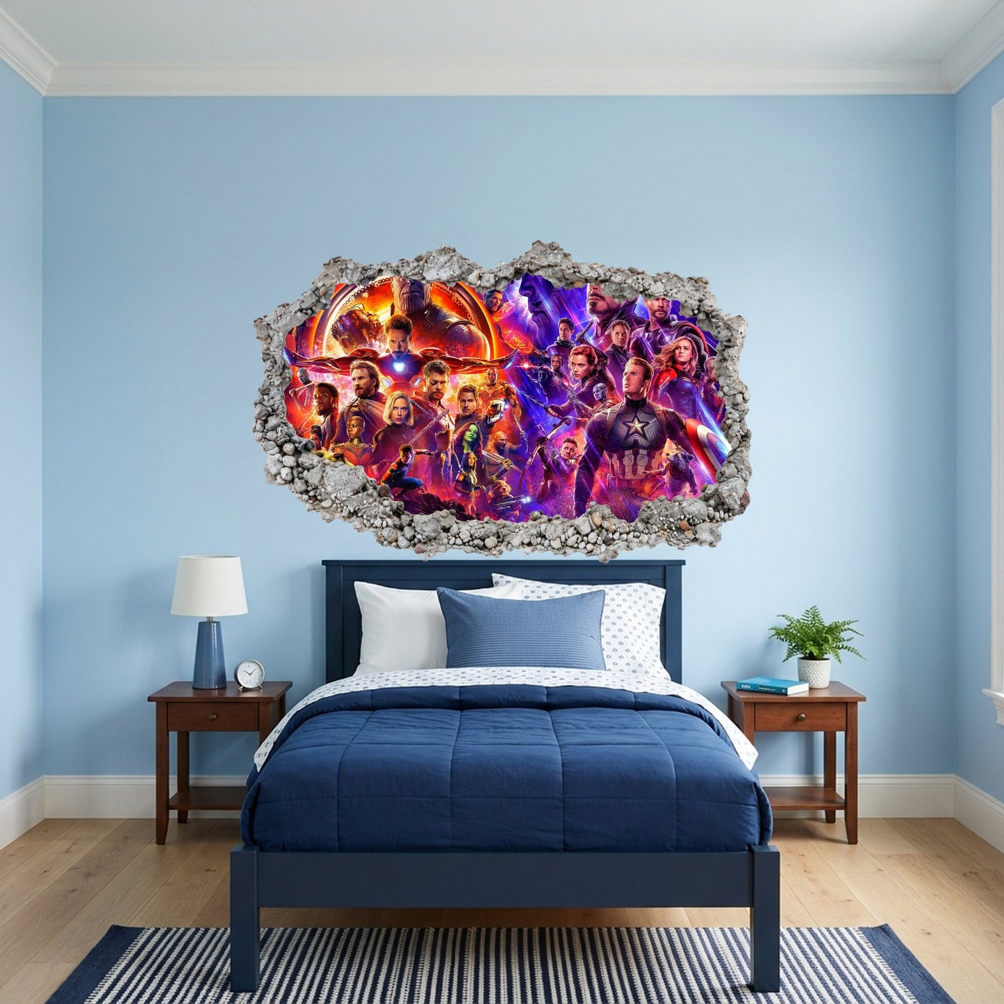 Marvel Avengers Superheroes Nursery Wall Art Wall Art Sticker 002