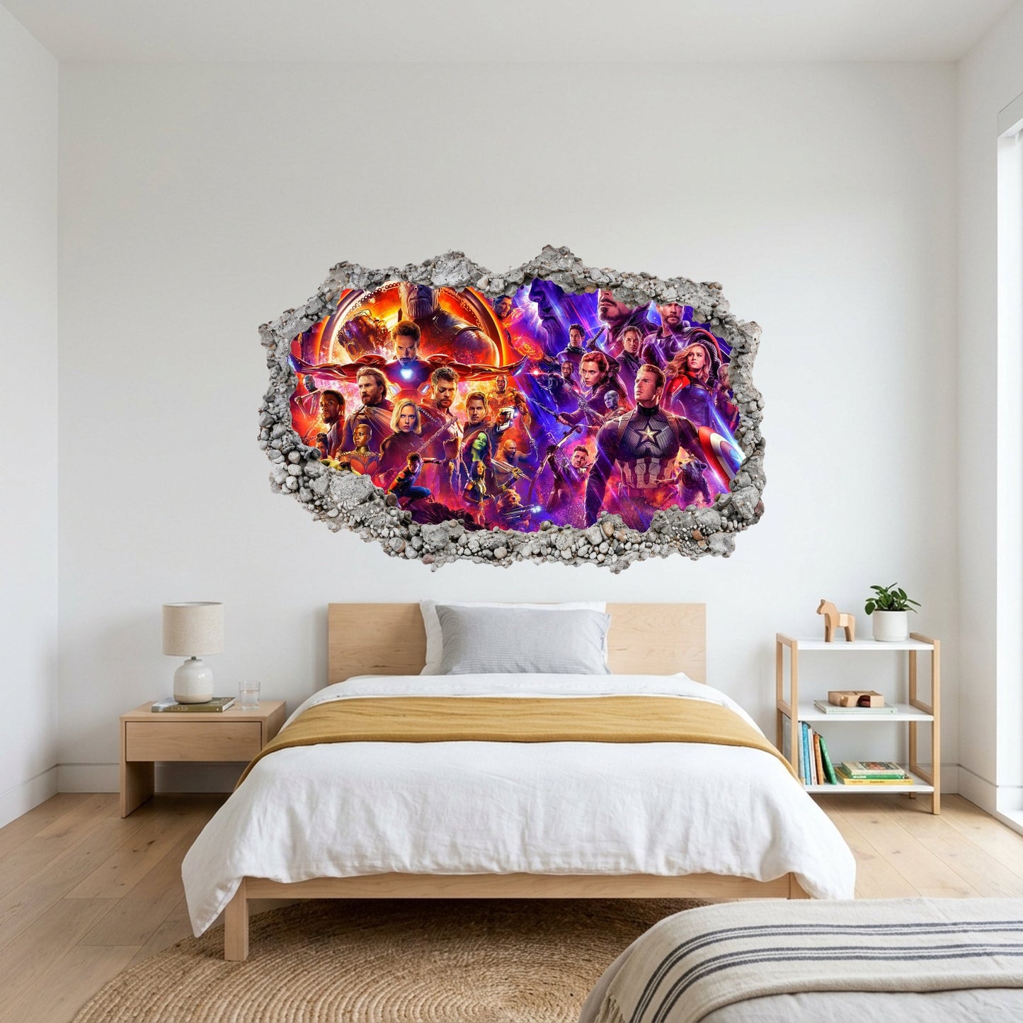 Marvel Avengers Superheroes Nursery Wall Art Wall Art Sticker 002