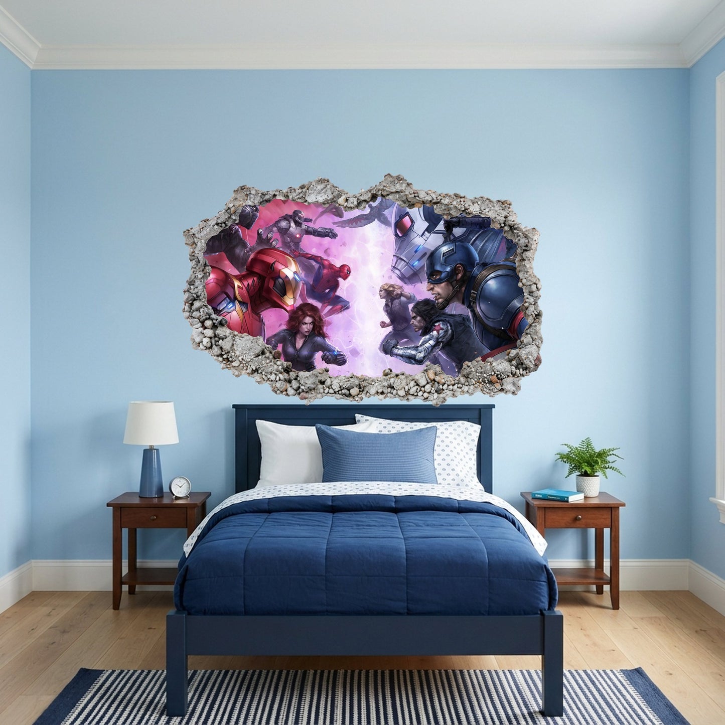 Marvel Avengers Superheroes Nursery Wall Art Wall Art Sticker 037