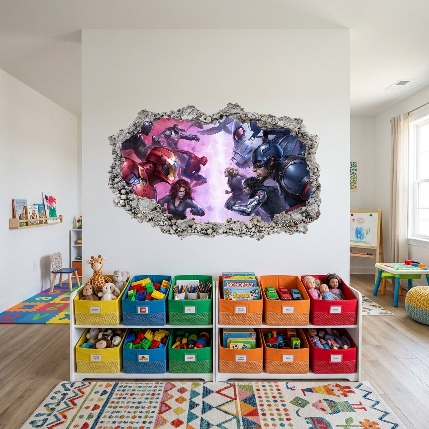 Marvel Avengers Superheroes Nursery Wall Art Wall Art Sticker 037