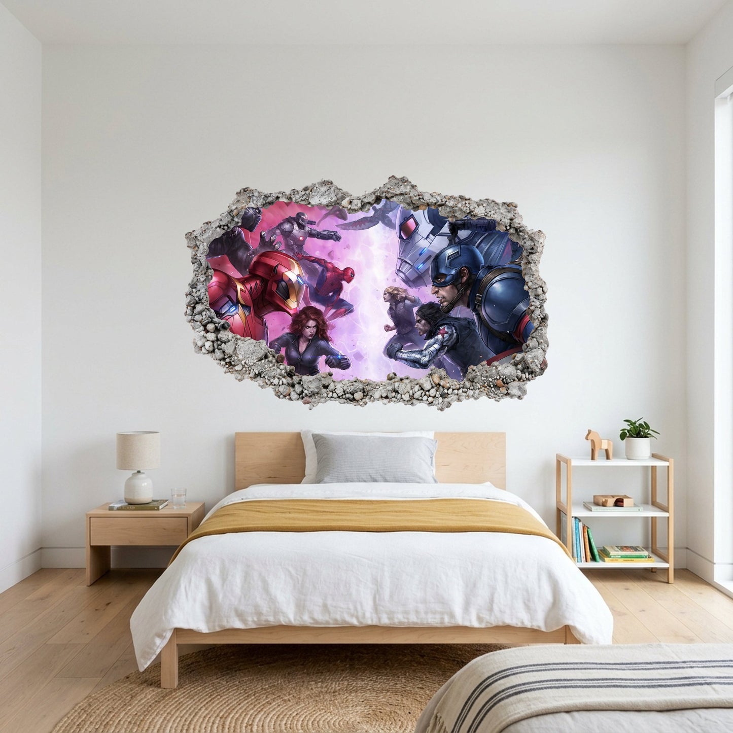 Marvel Avengers Superheroes Nursery Wall Art Wall Art Sticker 037