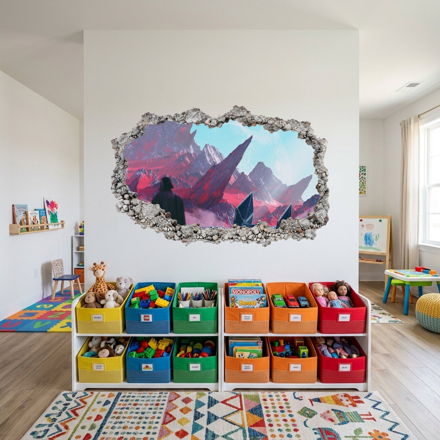 Marvel Avengers Superheroes Playroom Art Decal 3D Effect Sticker 046