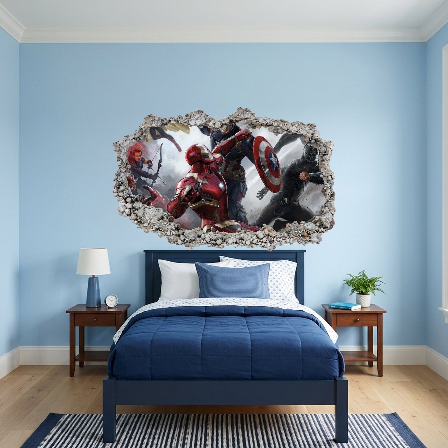 Marvel Avengers Superheroes Playroom Art Decal Vinyl Mural 018