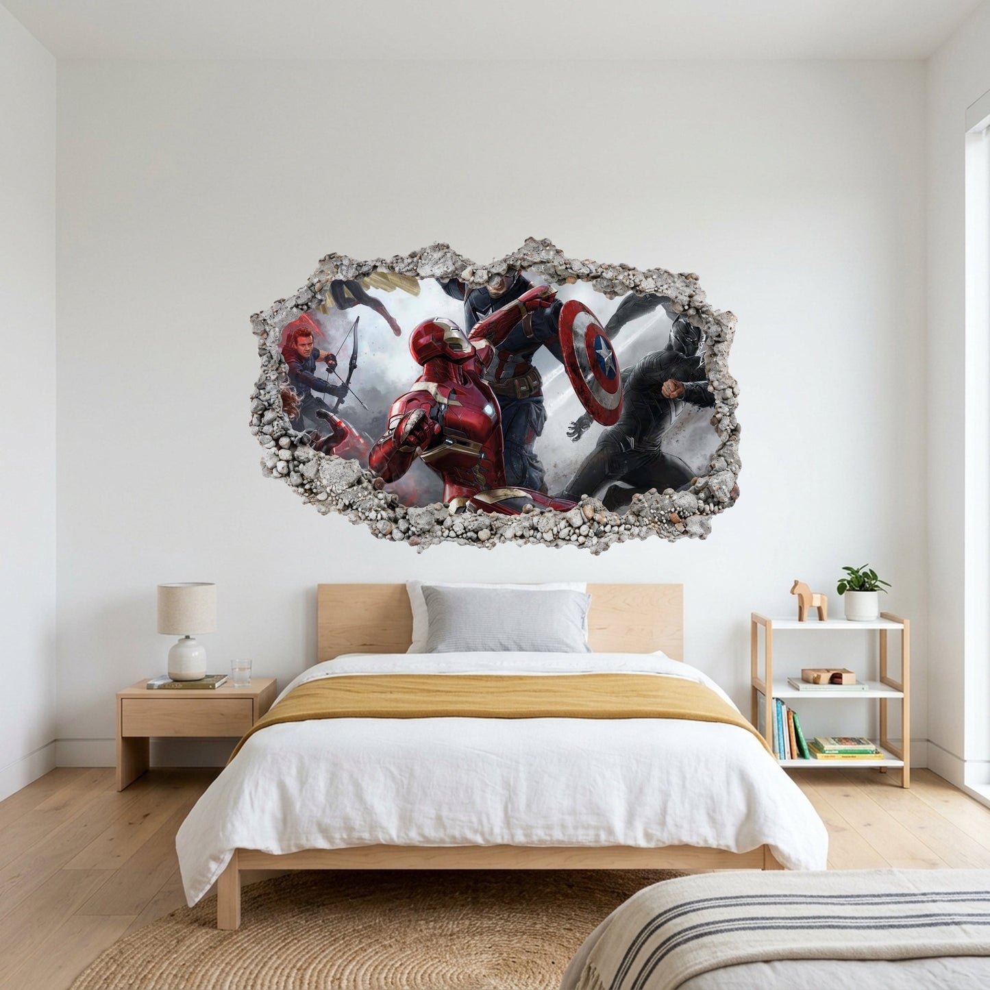 Marvel Avengers Superheroes Playroom Art Decal Vinyl Mural 018