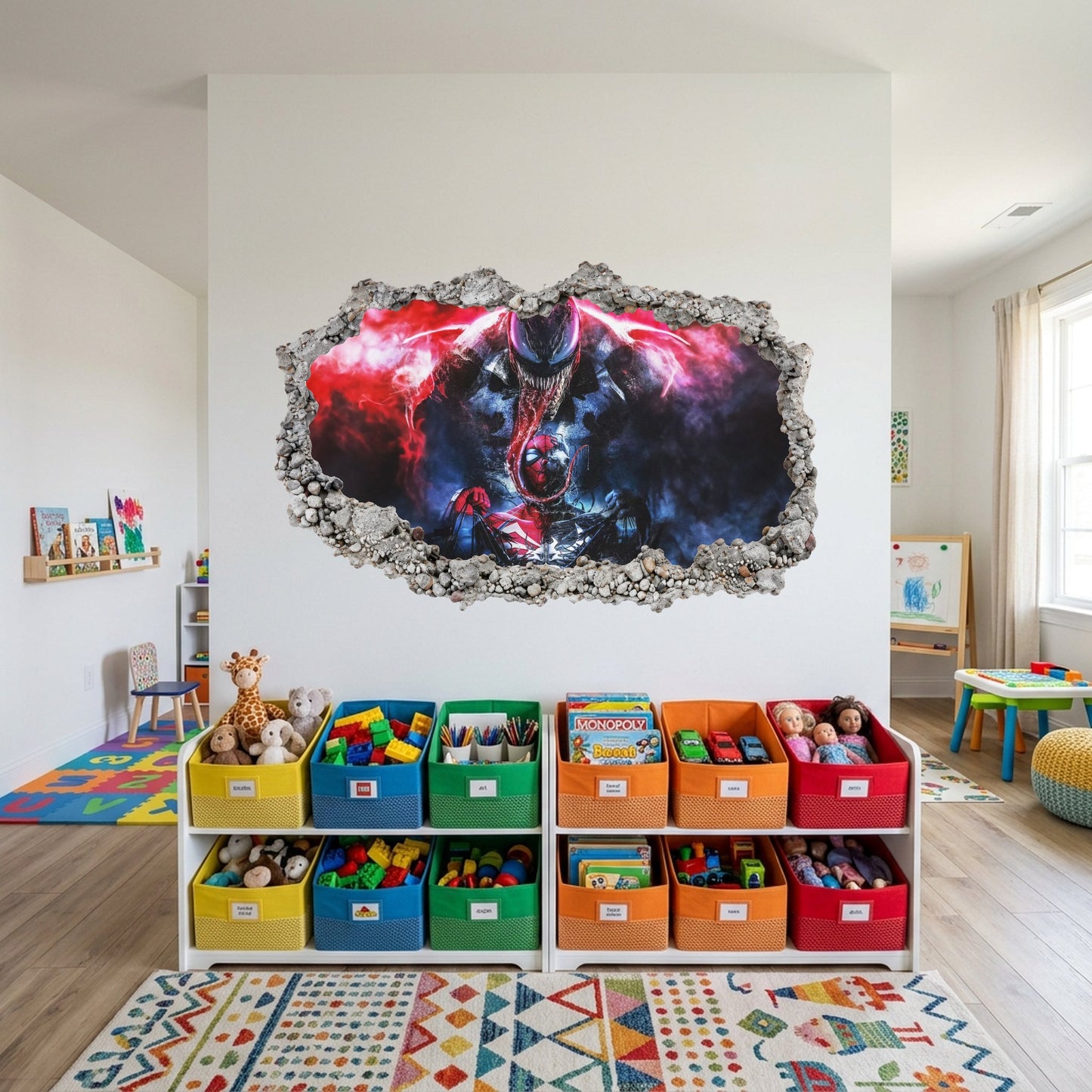 Marvel Cinematic Universe Avengers 3D Smashed Wall Decal Playroom Art Decal 047