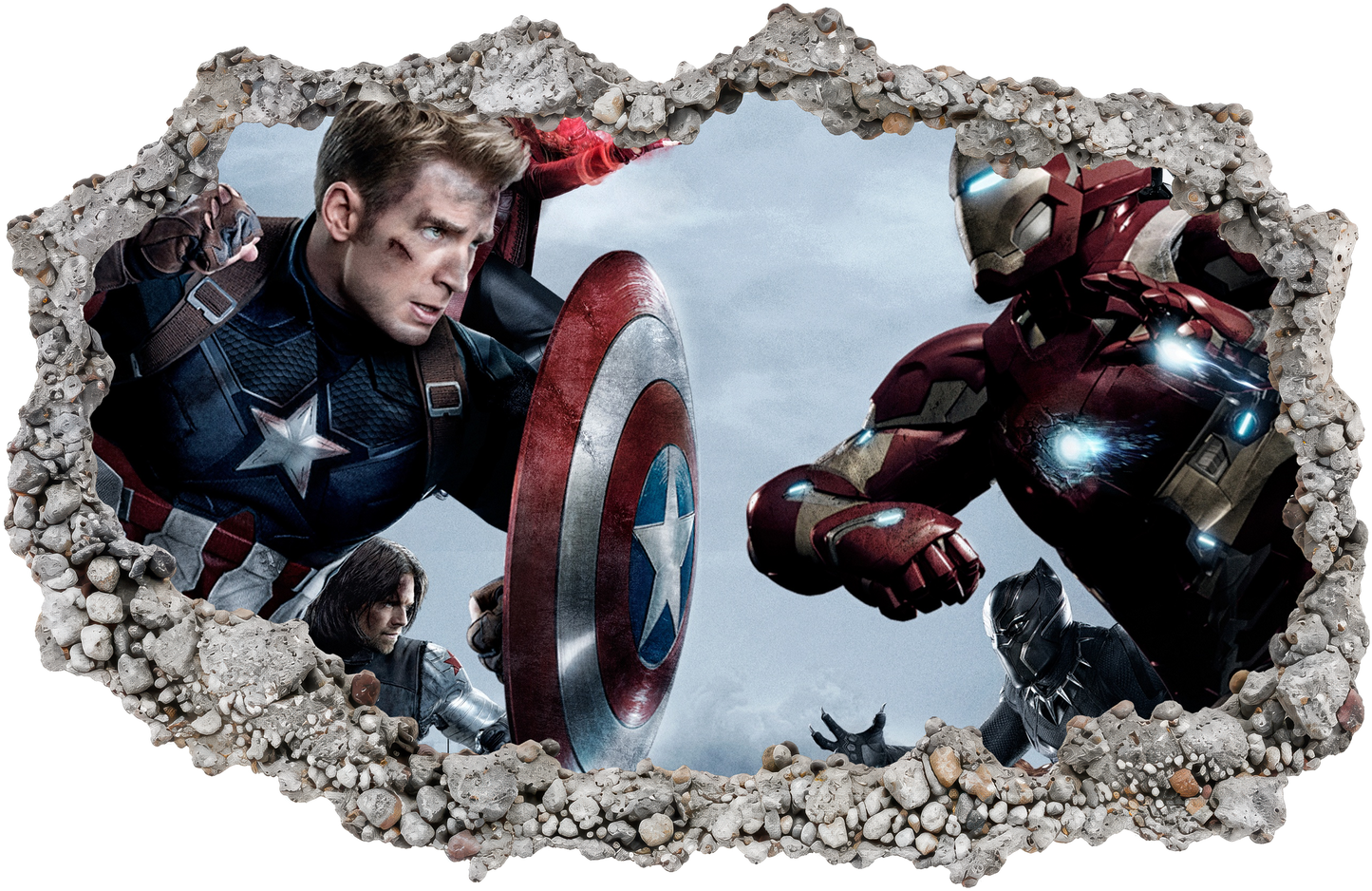 Marvel Cinematic Universe Avengers Kids Room Decor Playroom Art Decal 028