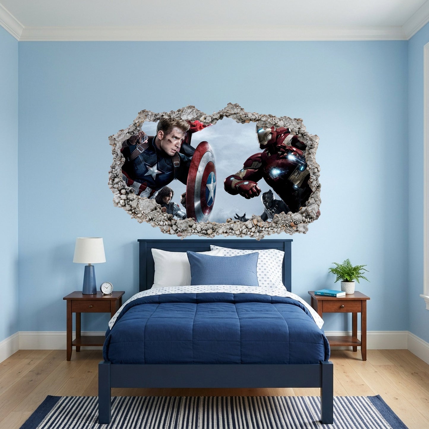 Marvel Cinematic Universe Avengers Kids Room Decor Playroom Art Decal 028