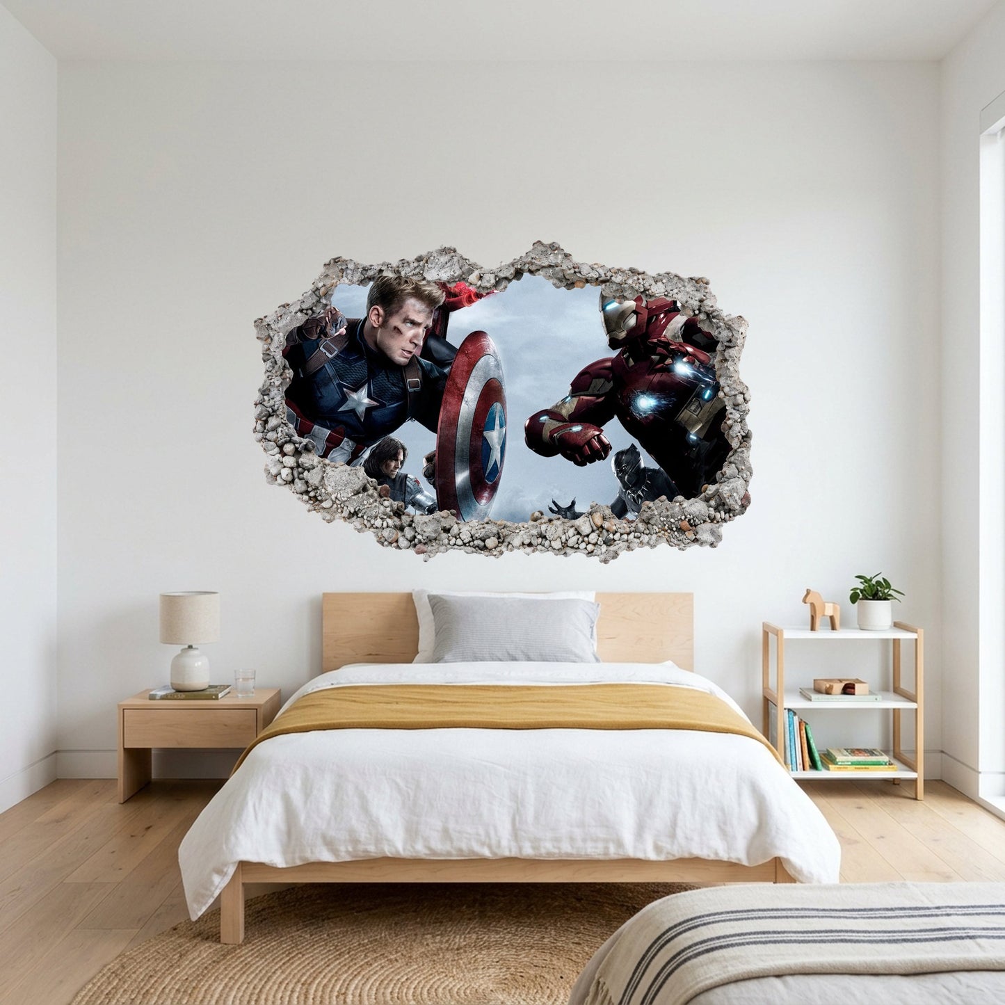 Marvel Cinematic Universe Avengers Kids Room Decor Playroom Art Decal 028