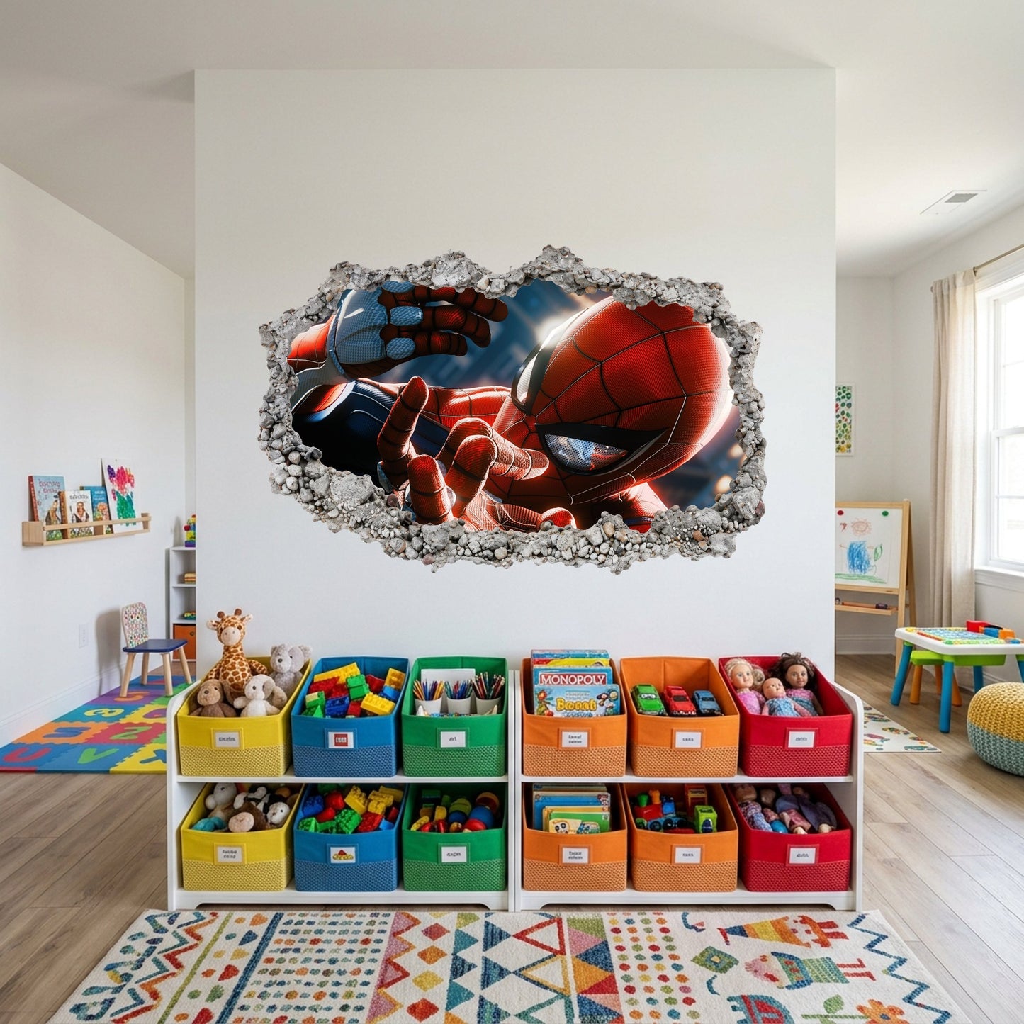 Marvel Cinematic Universe Avengers Smashed Brick Decal Bedroom Decor 012