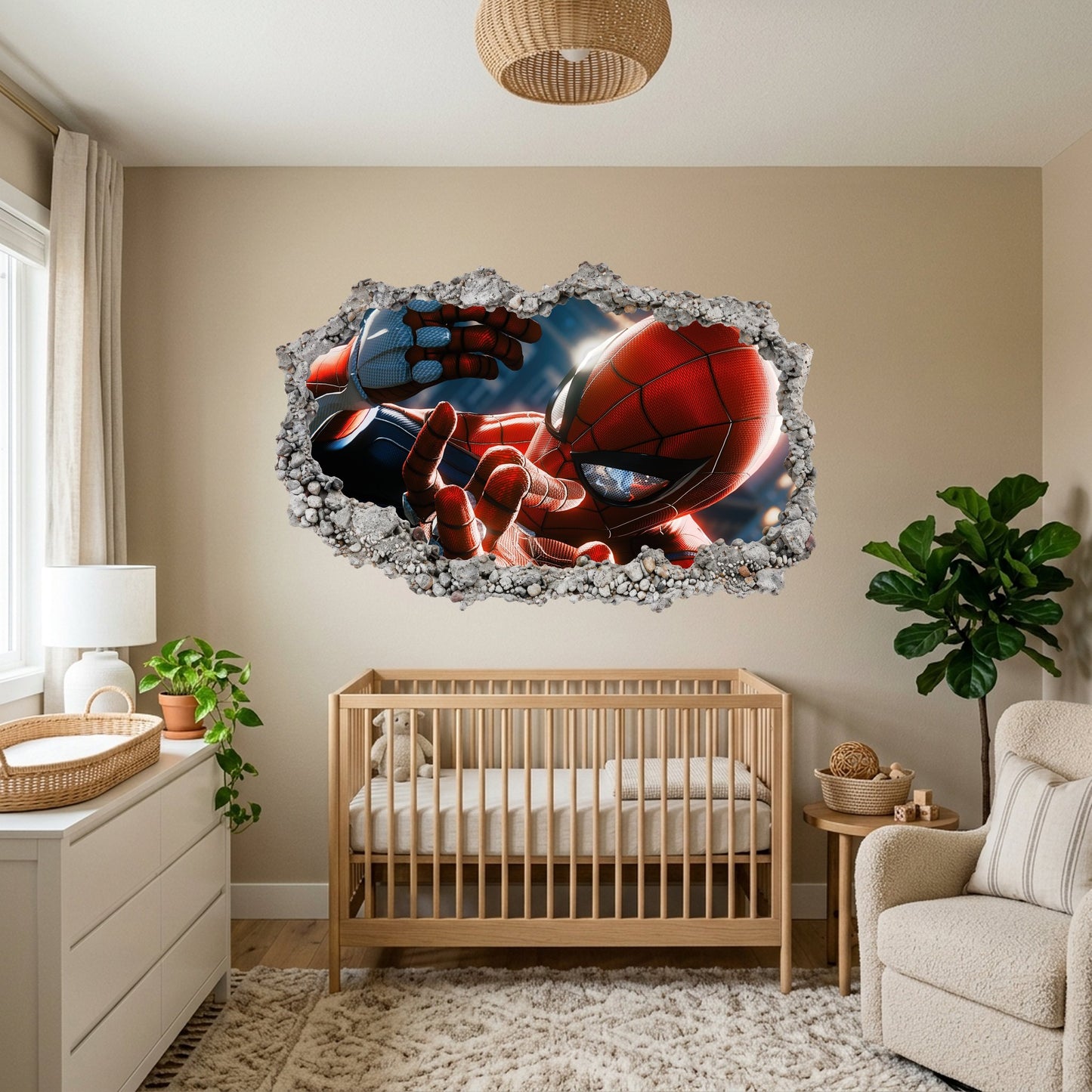 Marvel Cinematic Universe Avengers Smashed Brick Decal Bedroom Decor 012