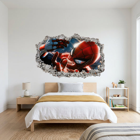 Marvel Cinematic Universe Avengers Smashed Brick Decal Bedroom Decor 012