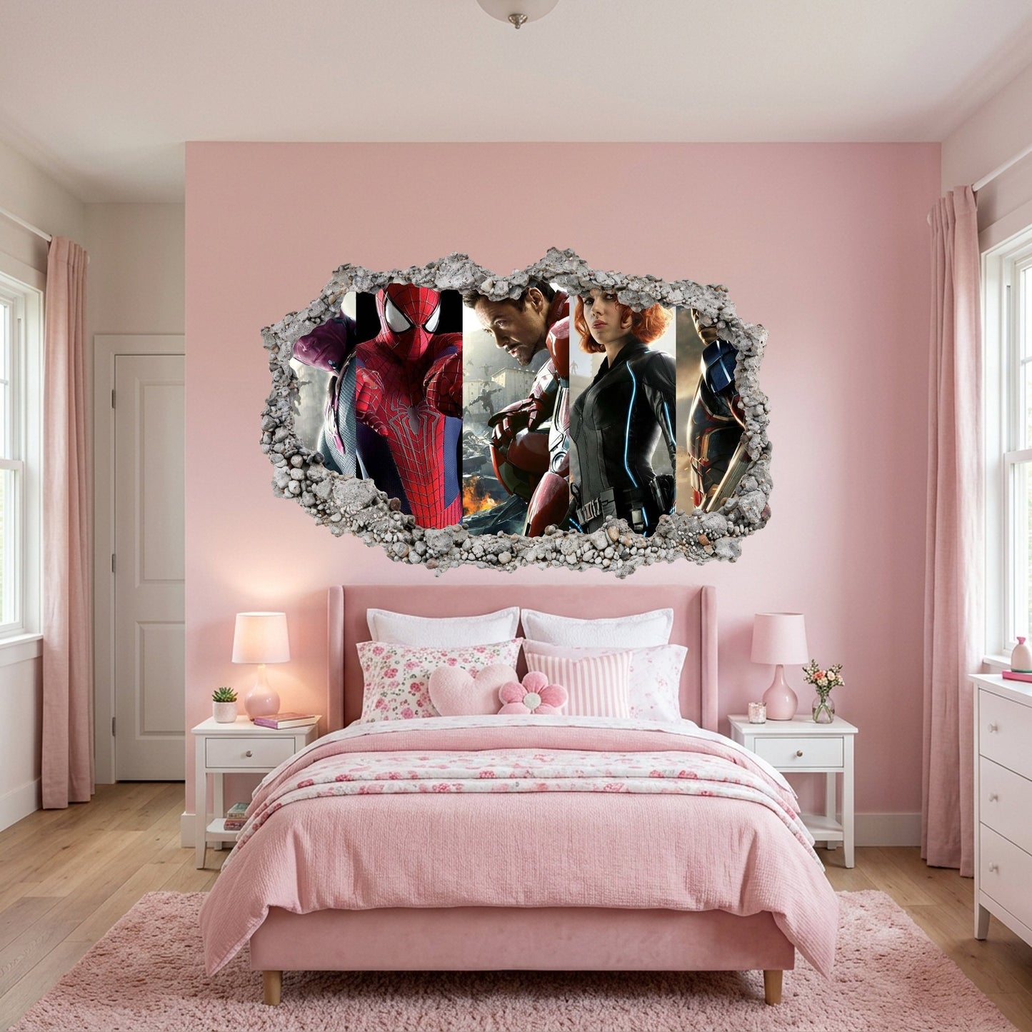 Marvel Cinematic Universe Avengers Wall Art Sticker Bedroom Decor 040