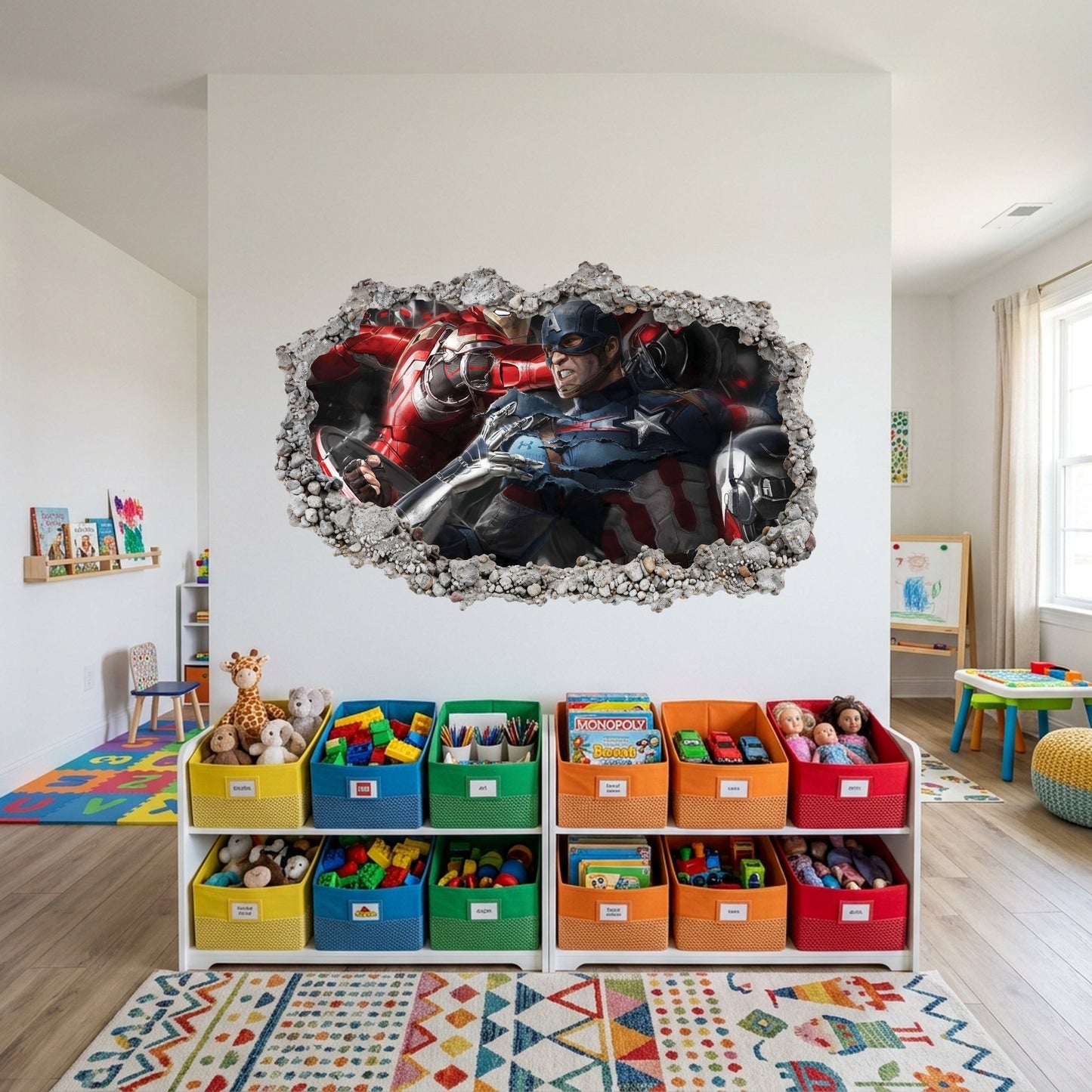 Marvel Cinematic Universe Avengers Wall Art Sticker Nursery Wall Art 020