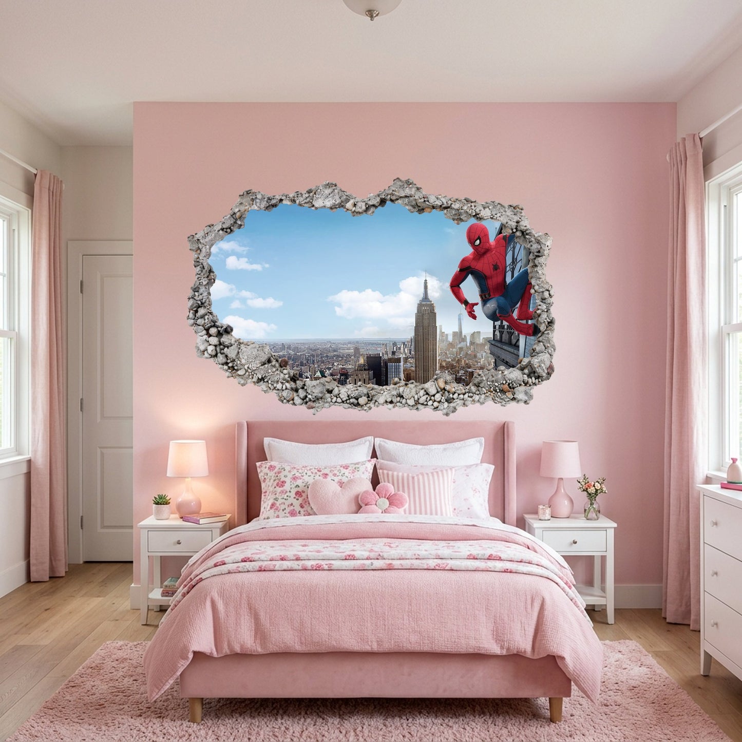 Marvel Spider-Man Venom 3D Smashed Wall Decal Kids Room Decor 250