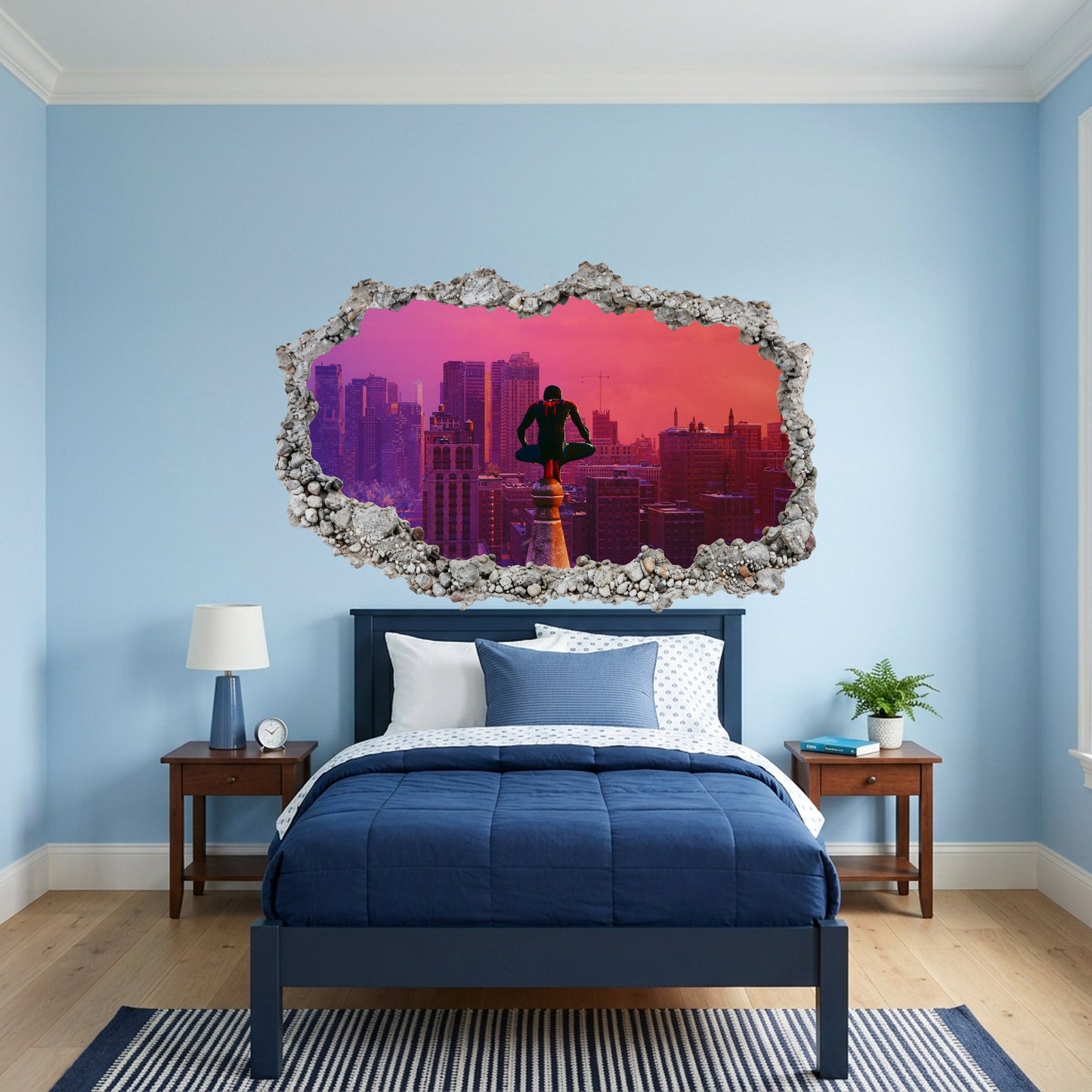 Marvel Spider-Man Venom 3D Smashed Wall Decal Vinyl Mural 262