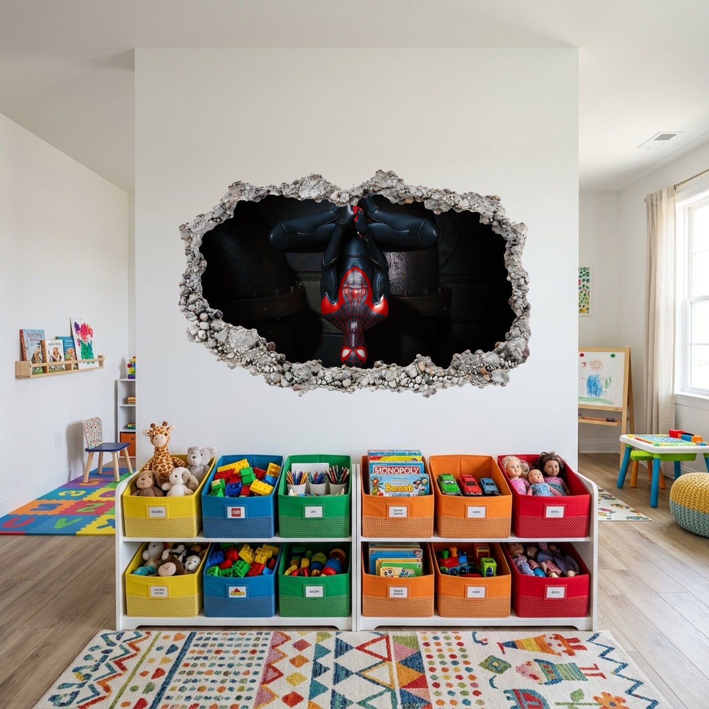 Marvel Spider-Man Venom Smashed Brick Decal Playroom Art Decal 270