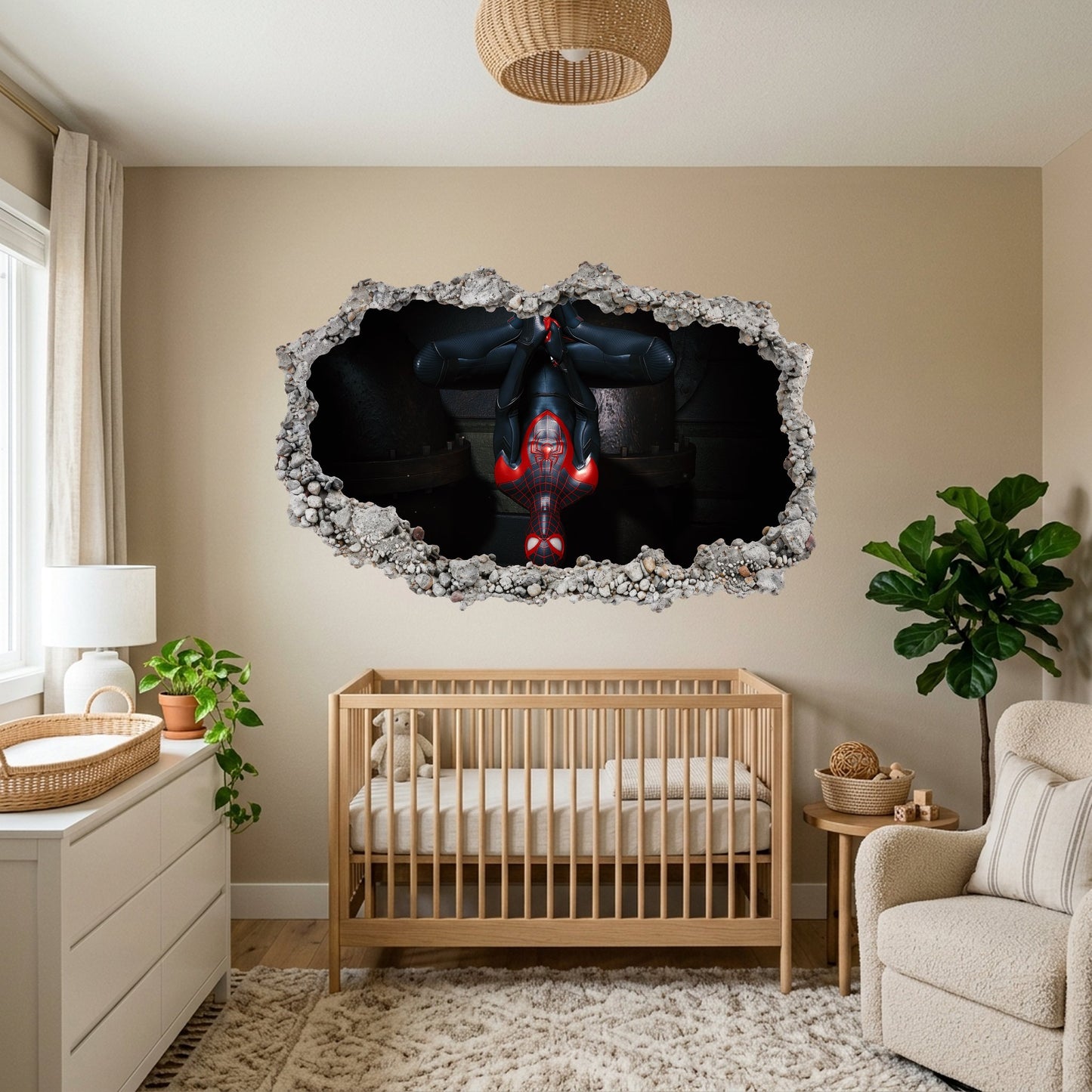 Marvel Spider-Man Venom Smashed Brick Decal Playroom Art Decal 270