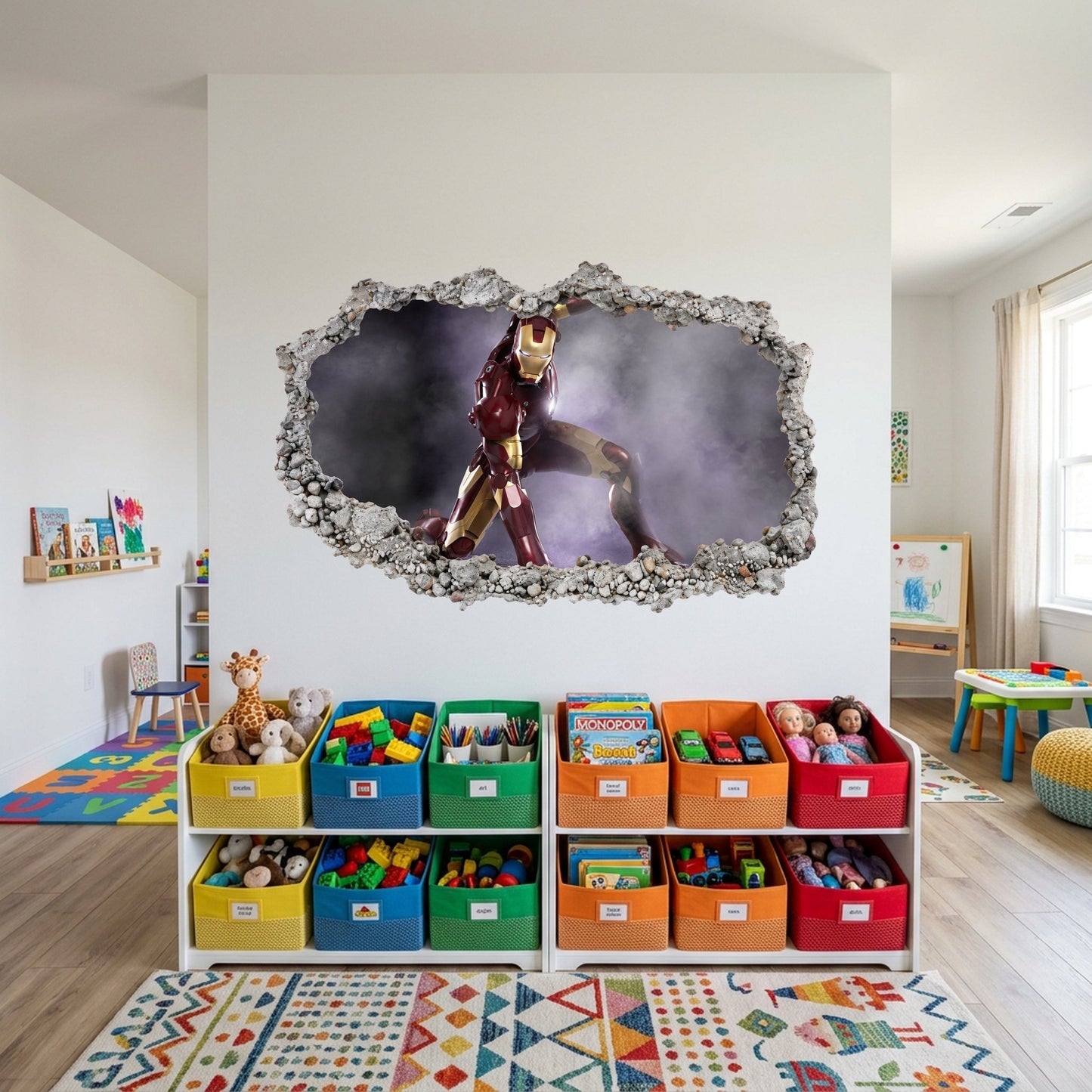 Marvel Superheroes Iron Man Playroom Art Decal Nursery Wall Art 104