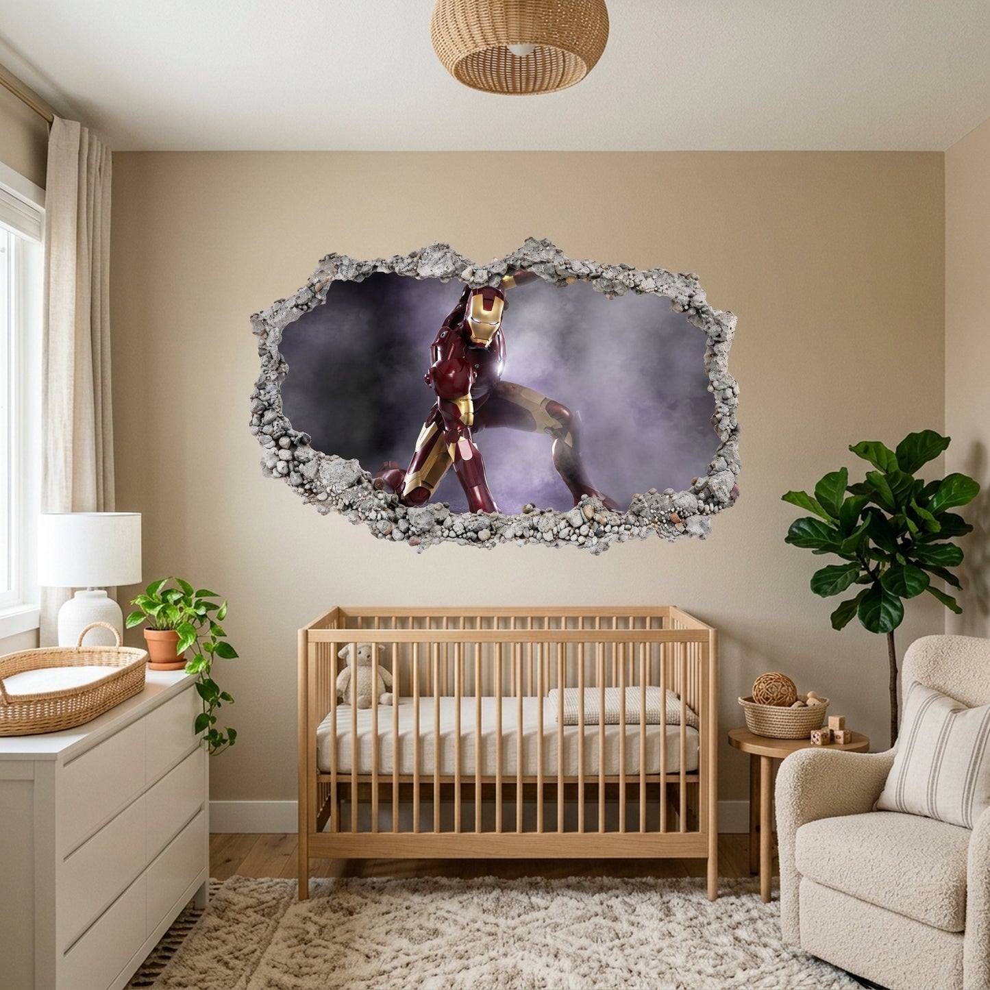 Marvel Superheroes Iron Man Playroom Art Decal Nursery Wall Art 104