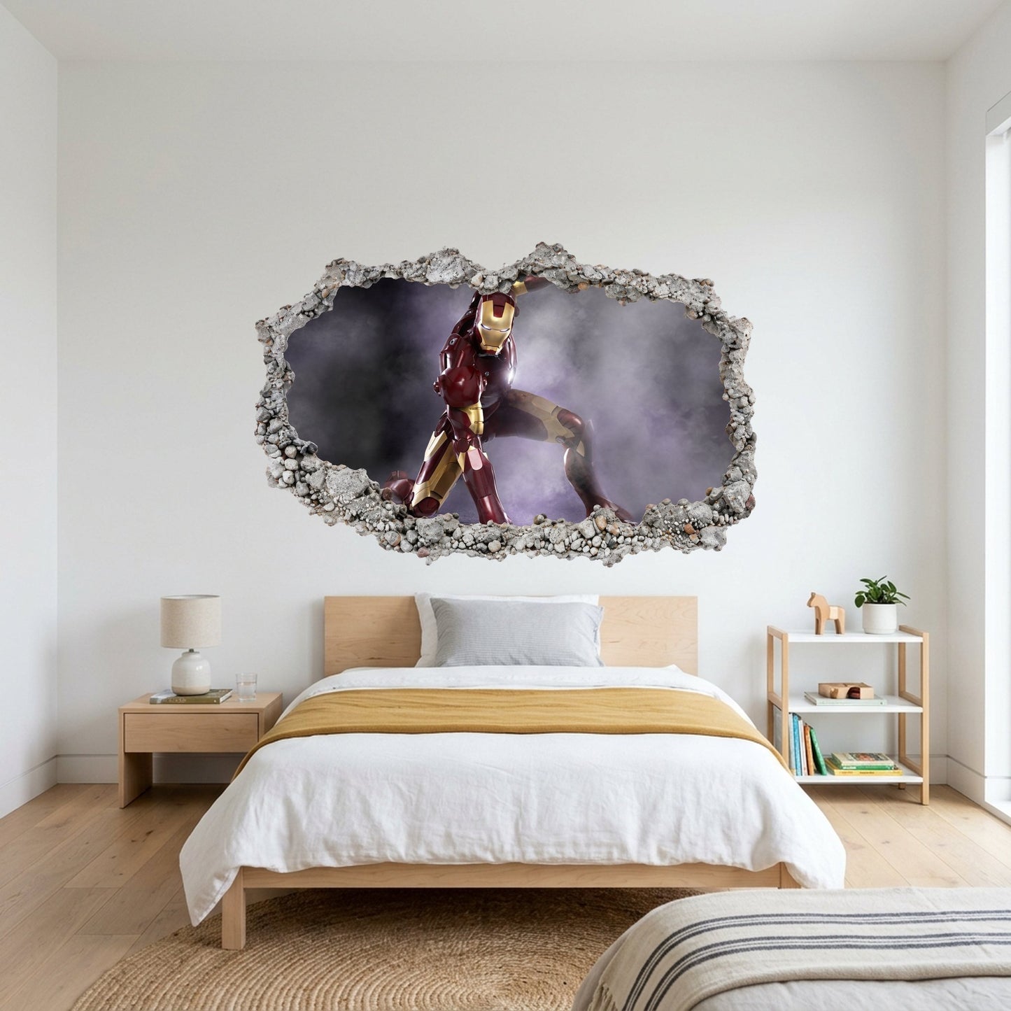 Marvel Superheroes Iron Man Playroom Art Decal Nursery Wall Art 104