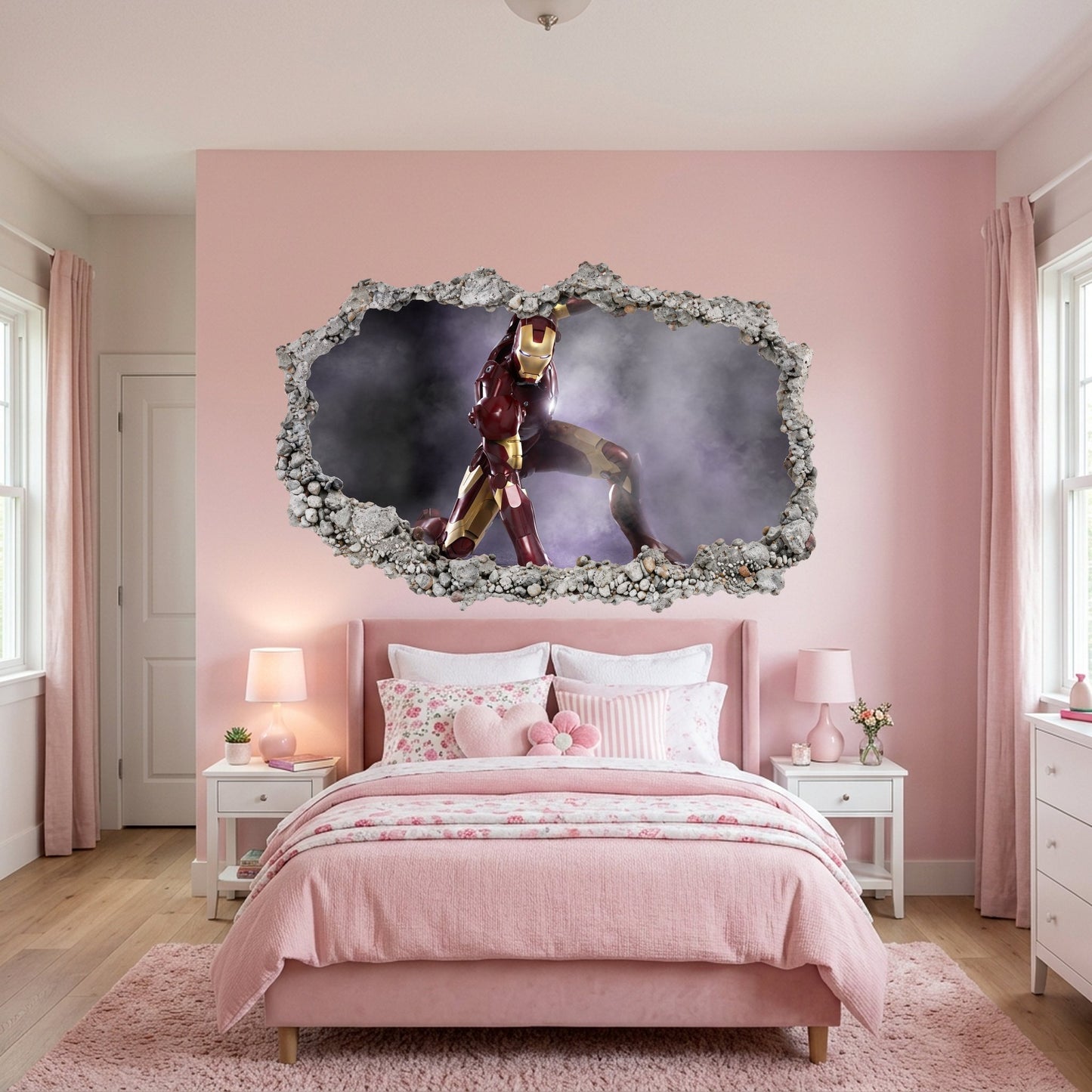 Marvel Superheroes Iron Man Playroom Art Decal Nursery Wall Art 104