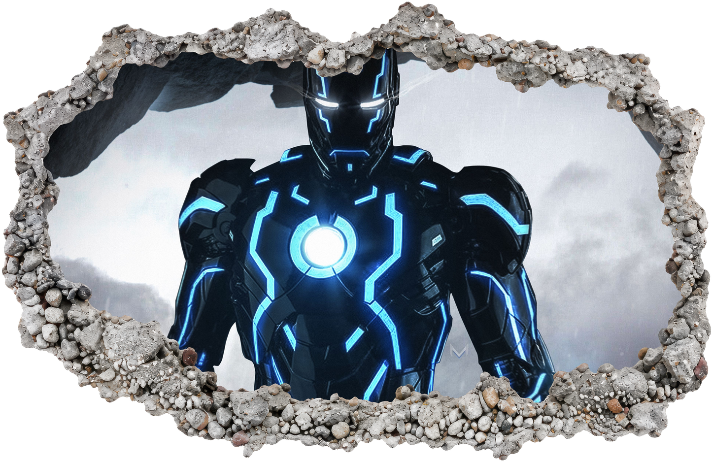 Marvel Superheroes Iron Man Wall Art Sticker Playroom Art Decal 094