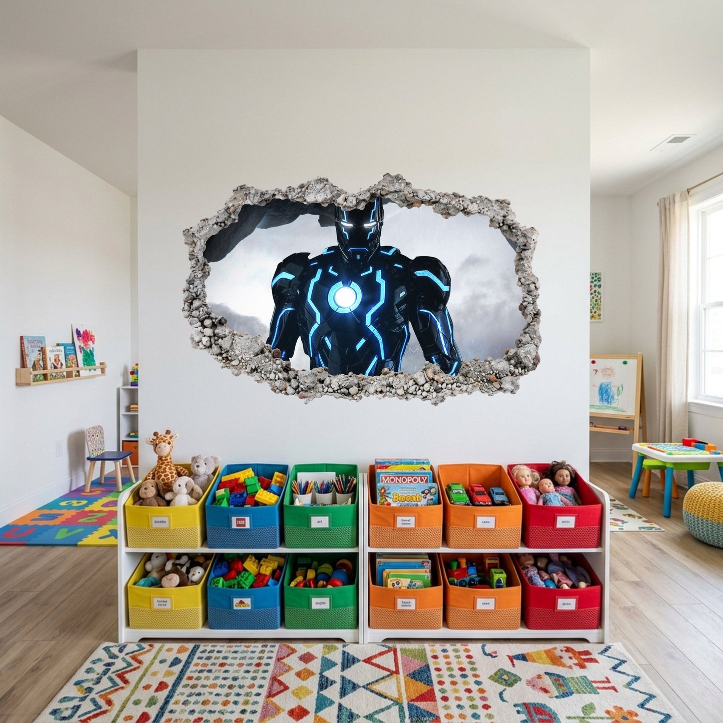 Marvel Superheroes Iron Man Wall Art Sticker Playroom Art Decal 094