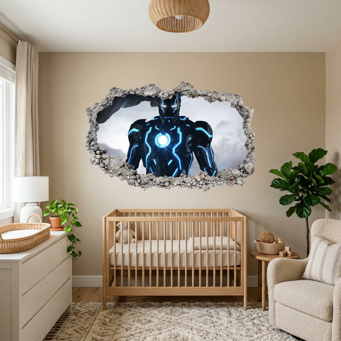 Marvel Superheroes Iron Man Wall Art Sticker Playroom Art Decal 094