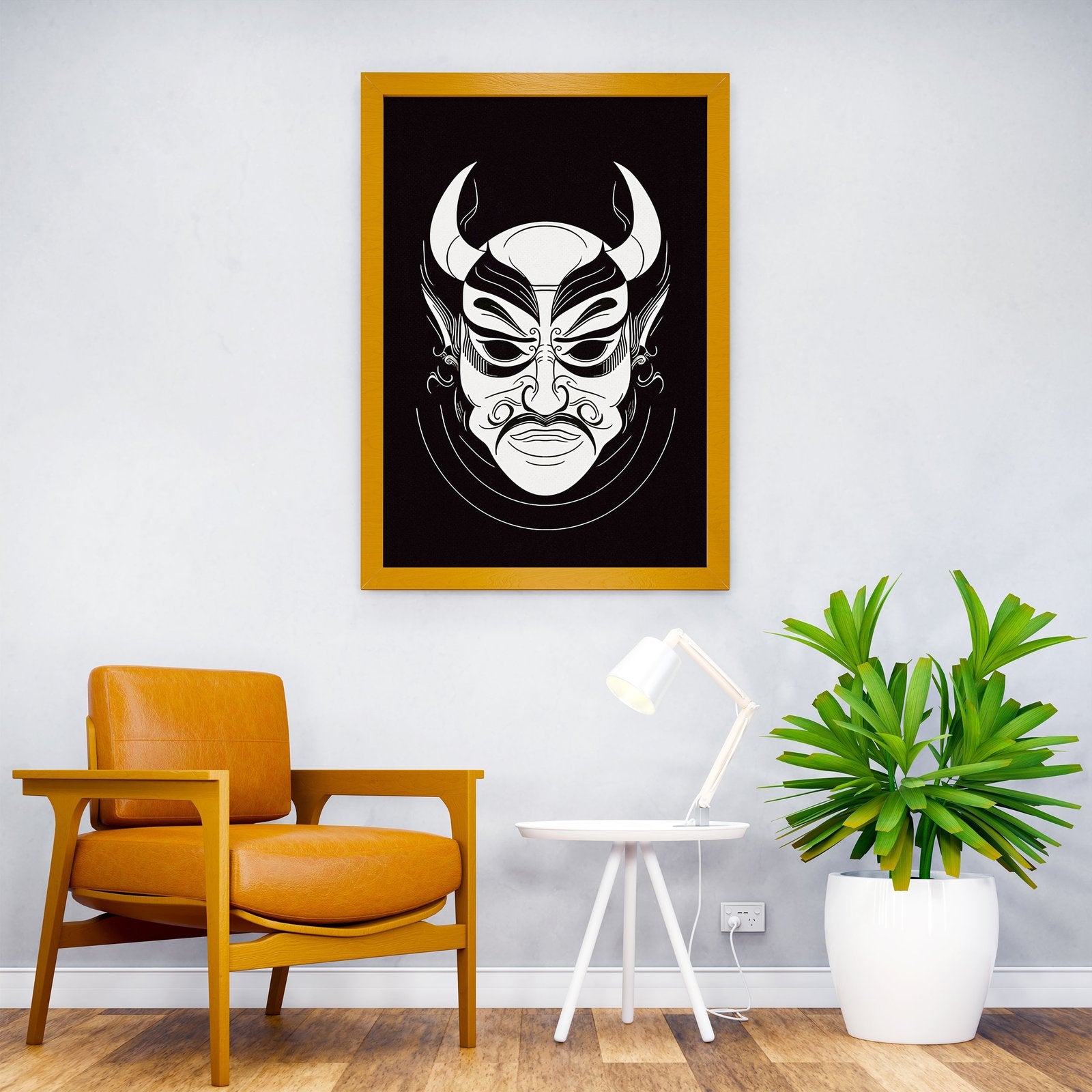 Mask Japanese Asian Style Poster | Wall Art for Home & Office | High-Quality Print - High-Quality Visual Display