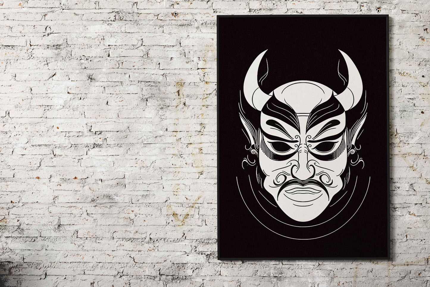 Mask Japanese Asian Style Poster | Wall Art for Home & Office | High-Quality Print - High-Quality Visual Display
