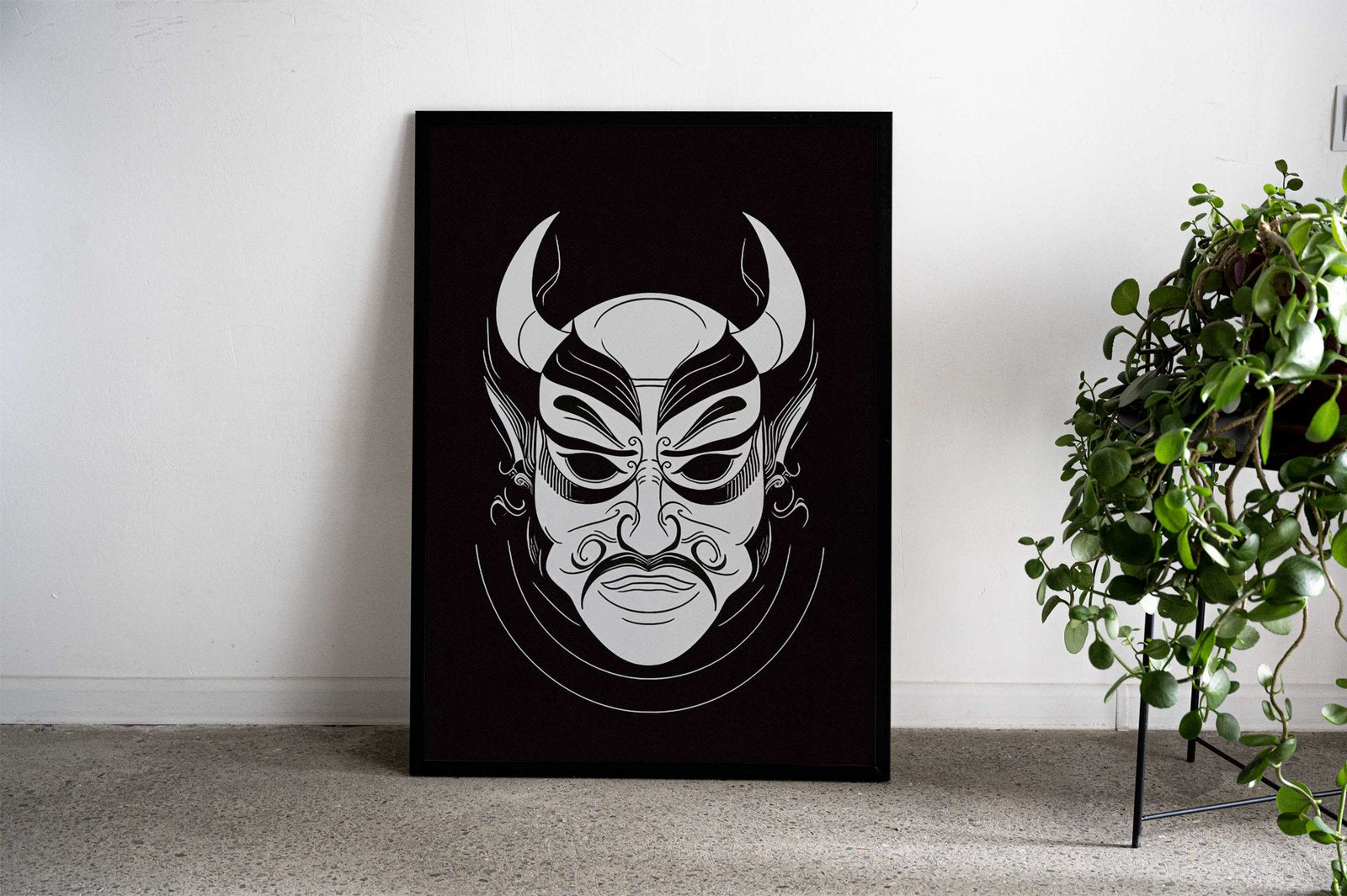 Mask Japanese Asian Style Poster | Wall Art for Home & Office | High-Quality Print - High-Quality Visual Display