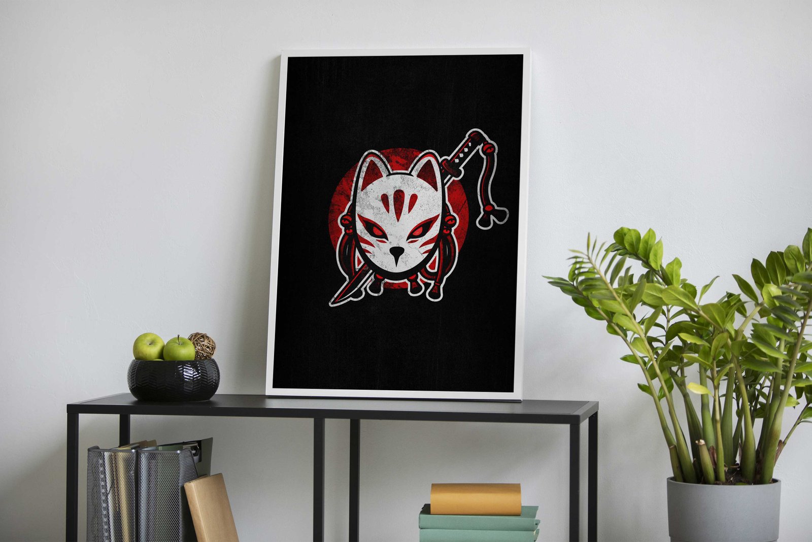 Mask Katana Japanese Asian Style Poster | Wall Art for Home & Office | High-Quality Print - High-Quality Visual Display
