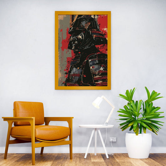 Mask Samurai Asian Style Poster | Wall Art for Home & Office | High-Quality Print - High-Quality Visual Display