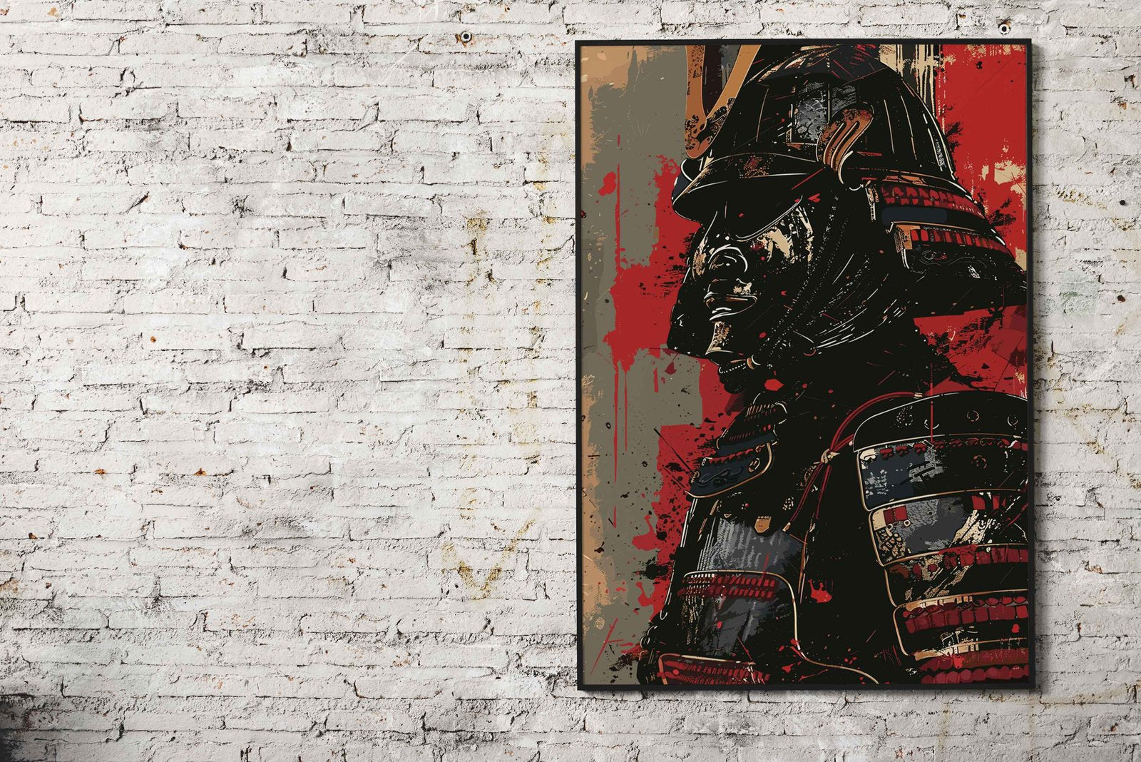 Mask Samurai Asian Style Poster | Wall Art for Home & Office | High-Quality Print - High-Quality Visual Display
